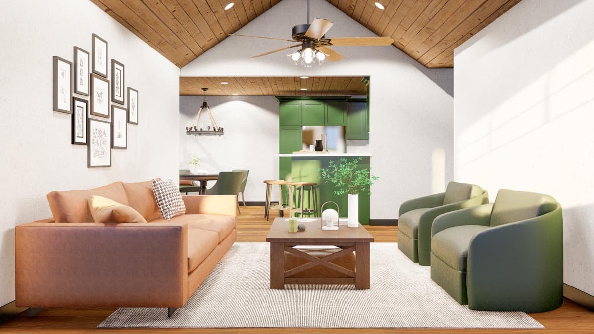 Plan 59770ND: Strong Stone Columns and Wood Beams - Image #11 - Cottage, Country, Craftsman, Mountain, Rustic, Traditional