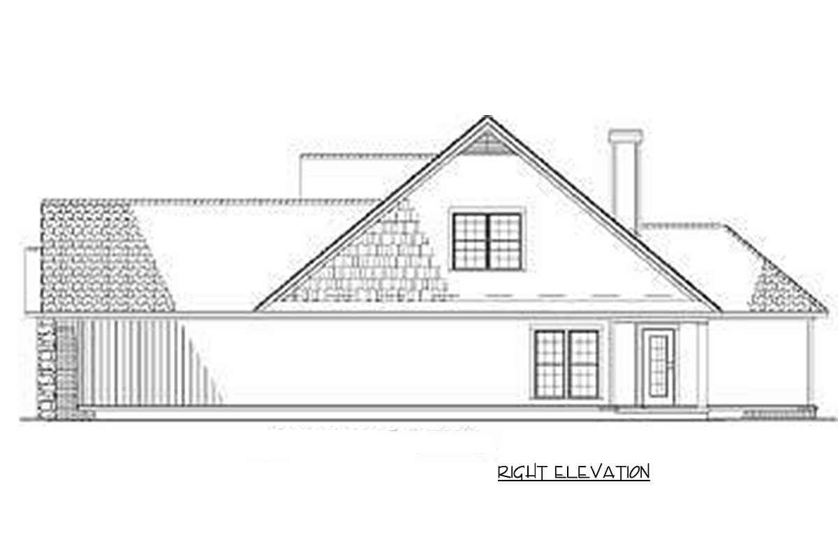 Plan 59776ND: Stone and Cedar with Bonus Level - Image #5 - European, Traditional