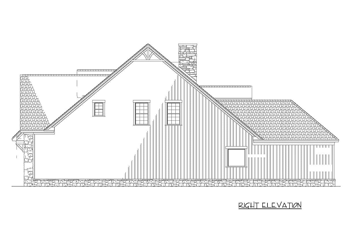 Plan 59777ND: Two Story House Plan with Welcoming Front Porch and Upstairs Laundry Option - 2457 Sq Ft - Image #5 - Country, Traditional