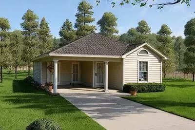 Carport Starter Home Plan