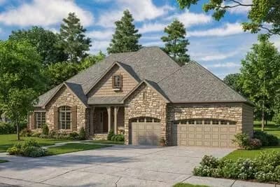 Unique Exterior and a Home Theater