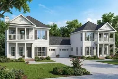 Stylish Flanking Home Plans