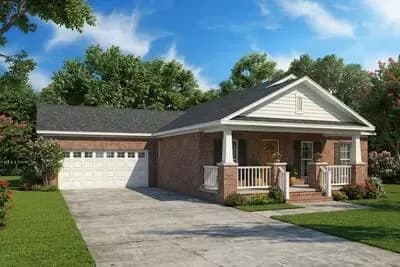 Porches Front and Rear