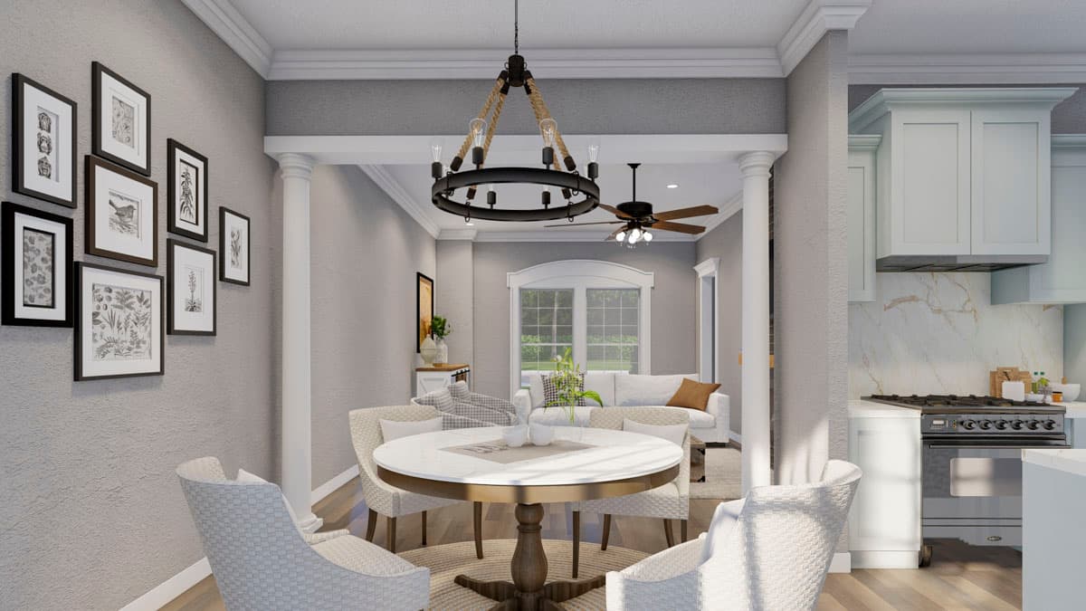 Plan 59796ND: 2 Story Quadplex with Matching 1286 Square Foot 2 Bed Units - Image #9 - Traditional
