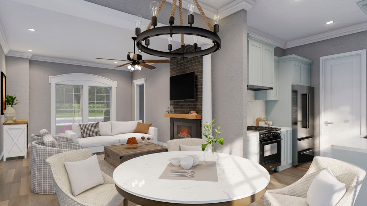 Plan 59796ND: 2 Story Quadplex with Matching 1286 Square Foot 2 Bed Units - Image #10 - Traditional