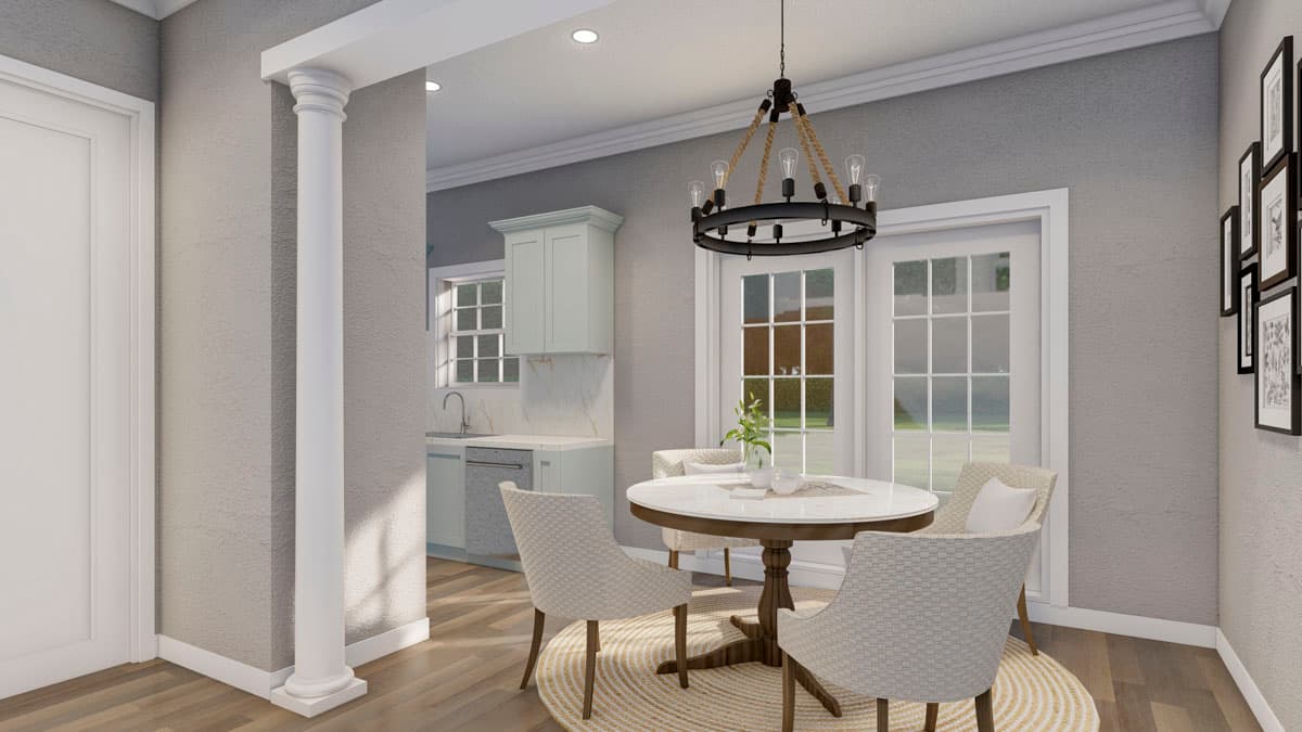 Plan 59796ND: 2 Story Quadplex with Matching 1286 Square Foot 2 Bed Units - Image #12 - Traditional