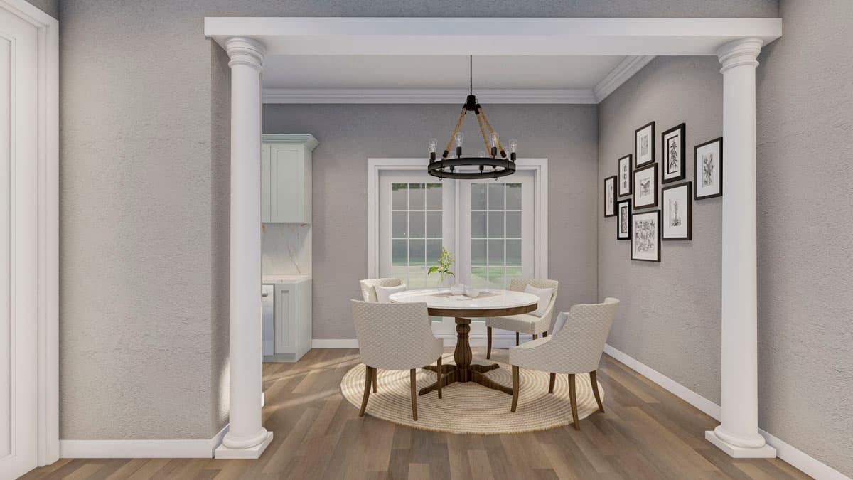 Plan 59796ND: 2 Story Quadplex with Matching 1286 Square Foot 2 Bed Units - Image #13 - Traditional