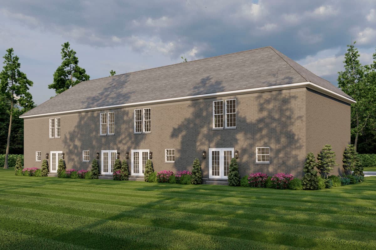 Plan 59796ND: 2 Story Quadplex with Matching 1286 Square Foot 2 Bed Units - Image #16 - Traditional