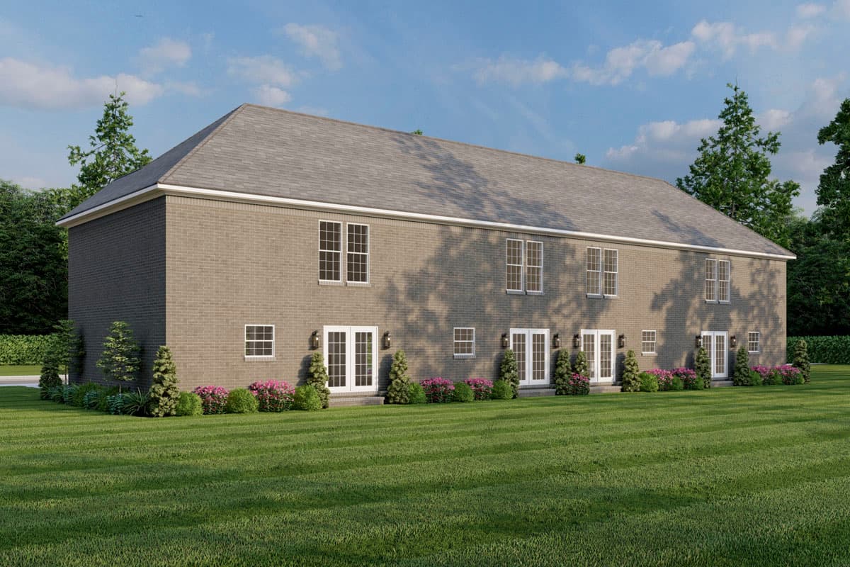 Plan 59796ND: 2 Story Quadplex with Matching 1286 Square Foot 2 Bed Units - Image #17 - Traditional
