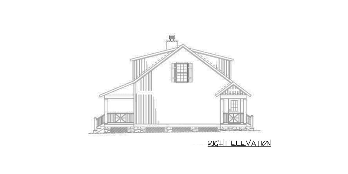 Plan 59797ND: Dormered Country Cottage - Image #12 - Cottage, Country, Southern, Vacation
