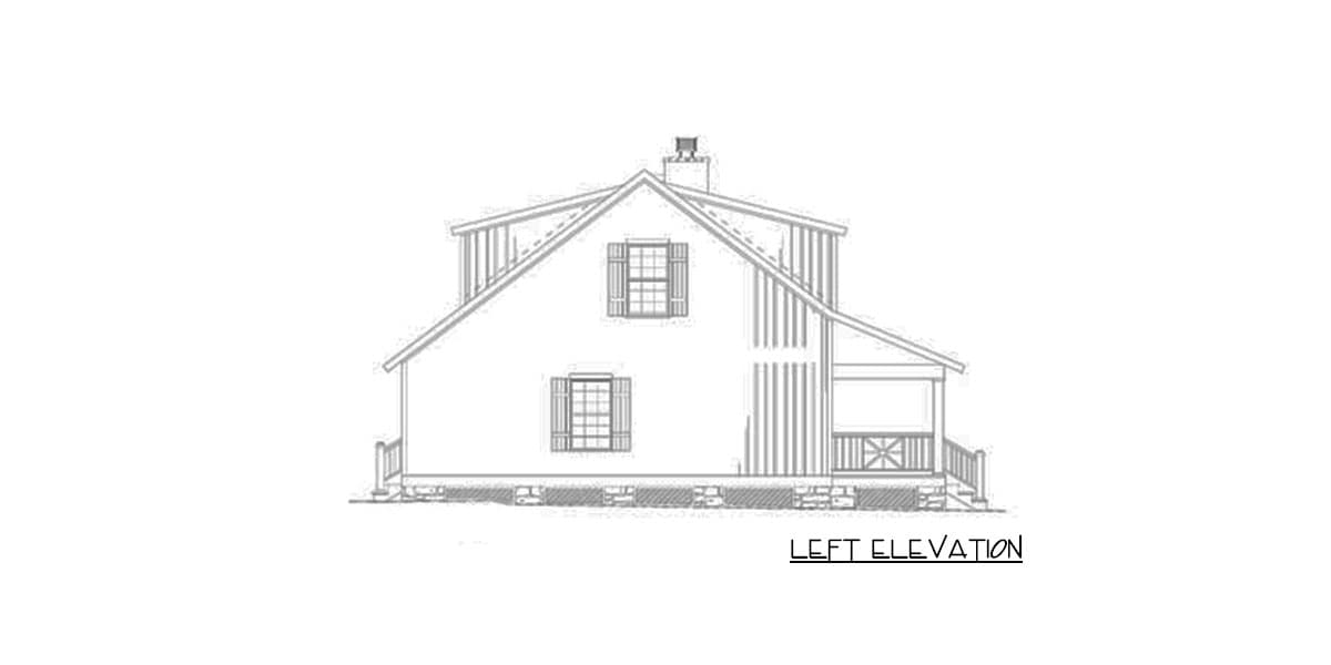 Plan 59797ND: Dormered Country Cottage - Image #11 - Cottage, Country, Southern, Vacation