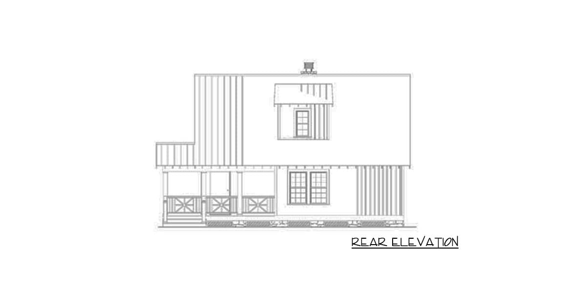 Plan 59797ND: Dormered Country Cottage - Image #13 - Cottage, Country, Southern, Vacation