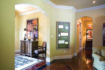 Plan 59798ND: Master  Suite with Corner Fireplace - Image #4 - Southern, Traditional