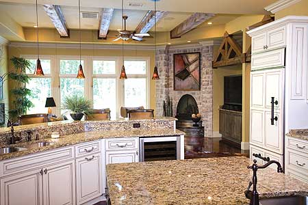 Plan 59798ND: Master  Suite with Corner Fireplace - Image #8 - Southern, Traditional