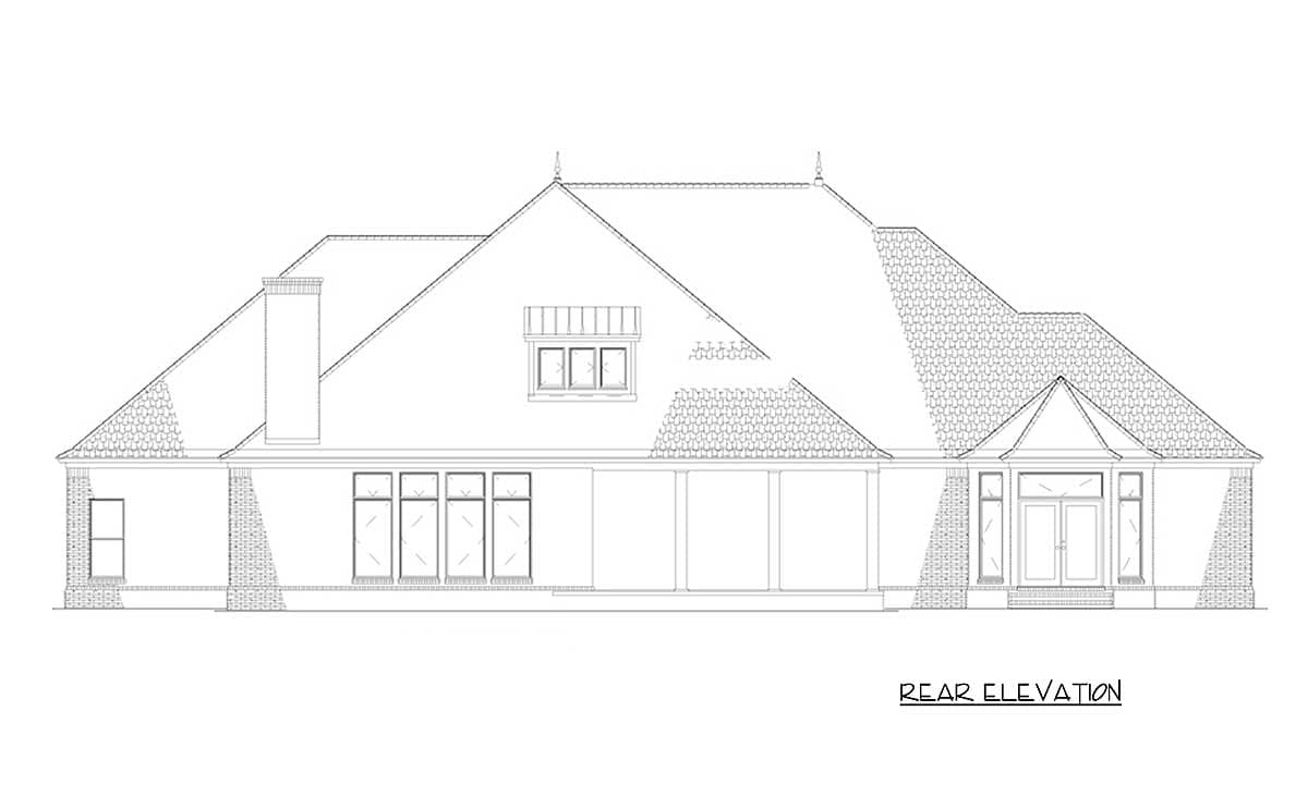 Plan 59798ND: Master  Suite with Corner Fireplace - Image #15 - Southern, Traditional