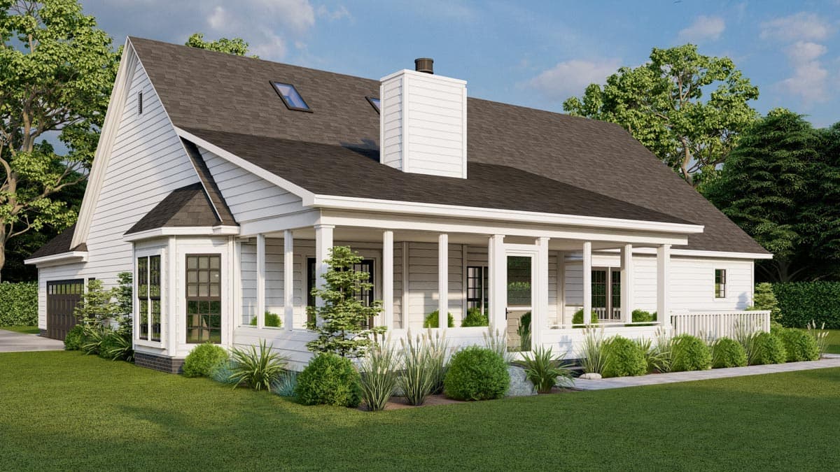 Plan 5980ND: Country Home Plan with Grilling Patio - Image #6 - Country, Farmhouse, Modern Farmhouse, Ranch, Southern, Traditional