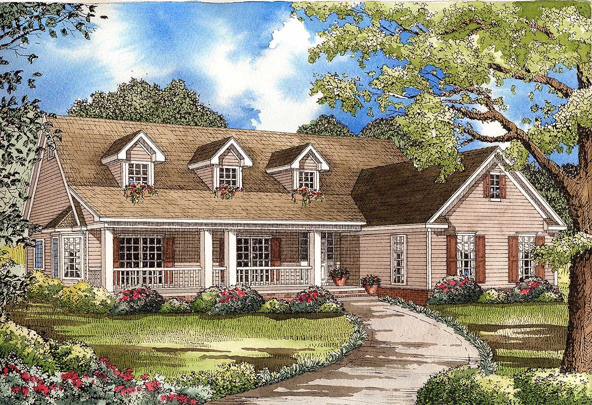 Plan 5980ND: Country Home Plan with Grilling Patio - Image #16 - Country, Farmhouse, Modern Farmhouse, Ranch, Southern, Traditional