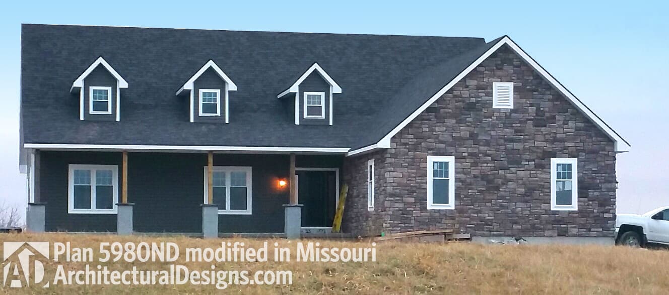 build gallery item - House Plan 5980ND Comes To Life In Missouri