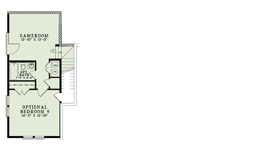 Plan 59807ND: Country Home Plan for a Side Sloping Lot with Bonus Expansion - 2906 Sq Ft - Floor Plan - Basement - Country, Traditional