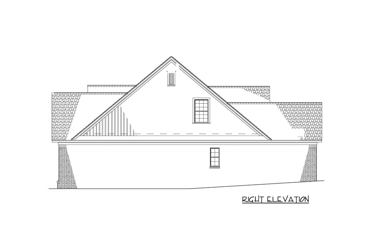 Plan 59809ND: 3-Bed House Plan with Great Room for Entertaining - 1723 Sq Ft - Image #7 - Country, New American, Traditional
