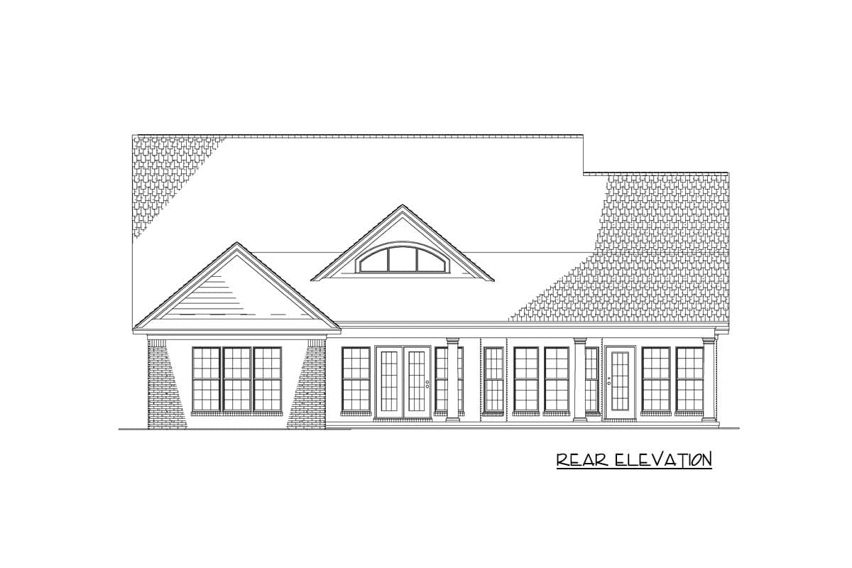 Plan 59809ND: 3-Bed House Plan with Great Room for Entertaining - 1723 Sq Ft - Image #5 - Country, New American, Traditional