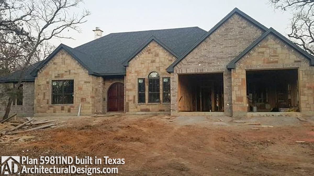 build gallery item - House Plan 59811ND comes to life in Texas