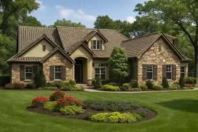 Tuscan House Plan with Two-Story Ceiling