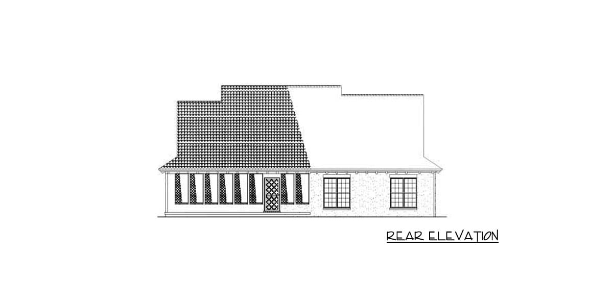 Plan 59851ND: Open Floor Plan with Courtyard - Image #12 - European, Tuscan