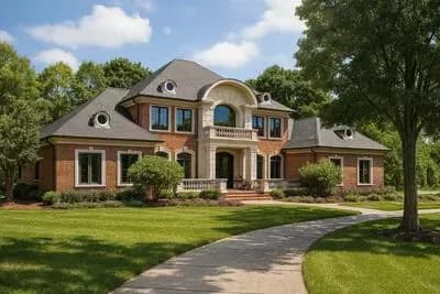 Marvelous Terrace and French Door Entry