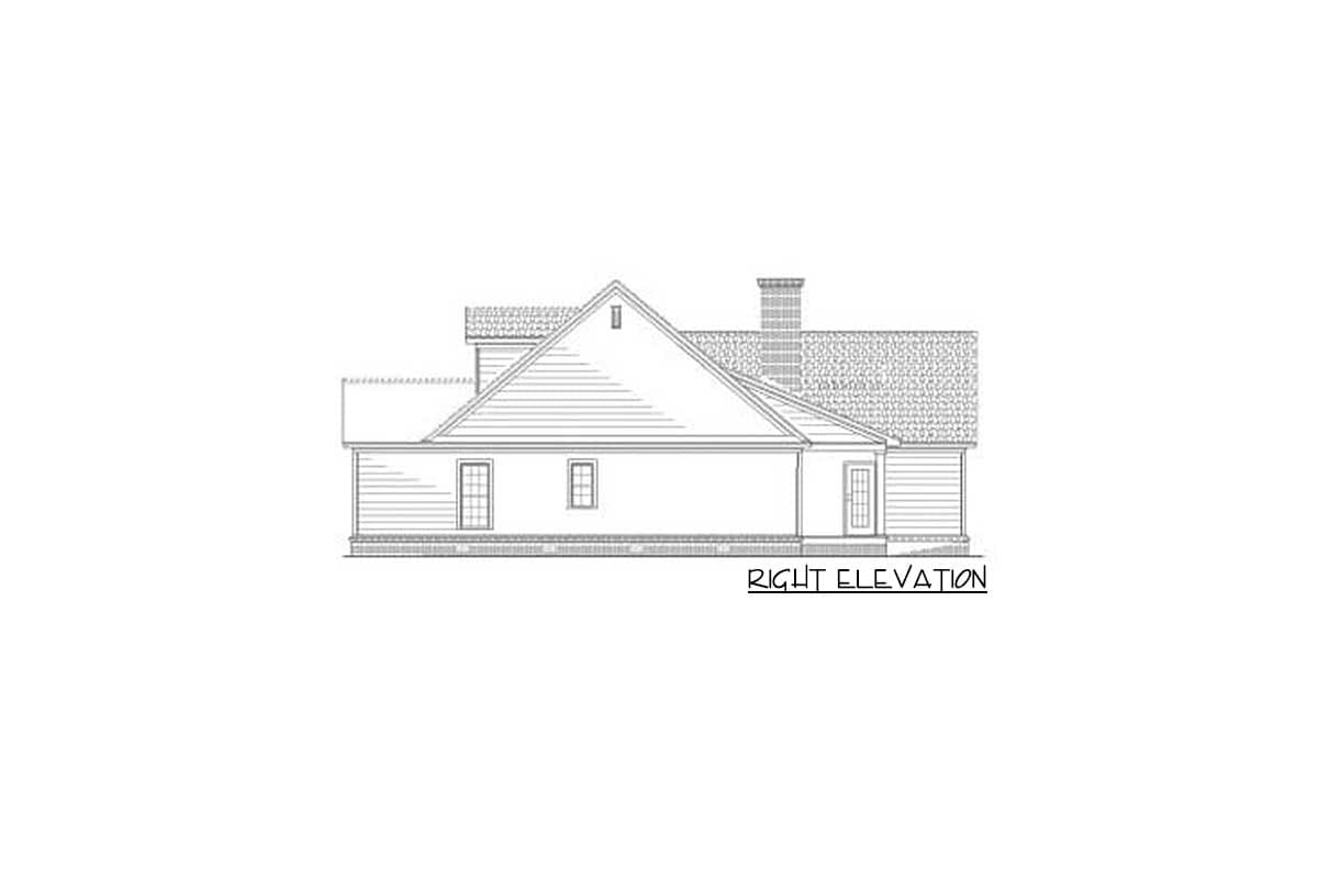 Plan 5988ND: Split Bedroom Country Design with Private Master Suite - Image #6 - Country