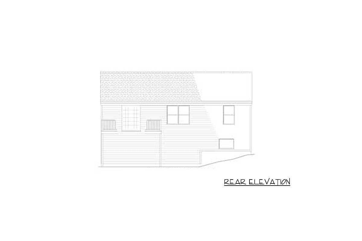 Plan 59880ND: 4-Bed Split Level House Plan with Lower Level Flex Room - 1614 Sq Ft - Image #10 - Traditional