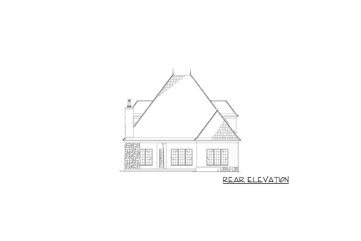 Plan 59913ND: Attractive Stone and Glass Rotunda - Image #17 - European, Tudor