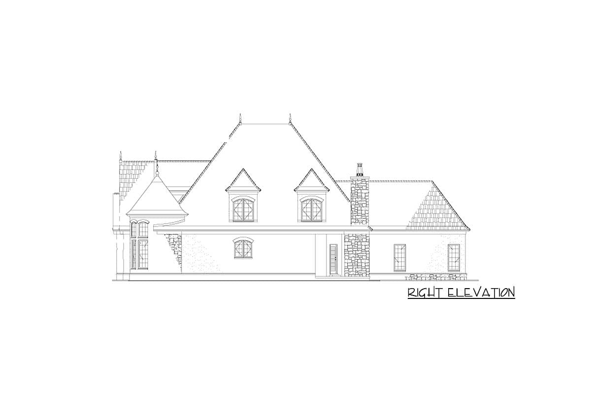 Plan 59913ND: Attractive Stone and Glass Rotunda - Image #19 - European, Tudor