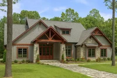 Rich And Rustic 4-Bed House Plan