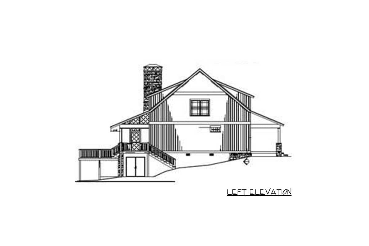 Plan 59981ND: Rustic Country Home Plan with Vaulted Spaces - 2704 Sq Ft - Image #15 - Cabin, Country, Mountain, Rustic, Vacation