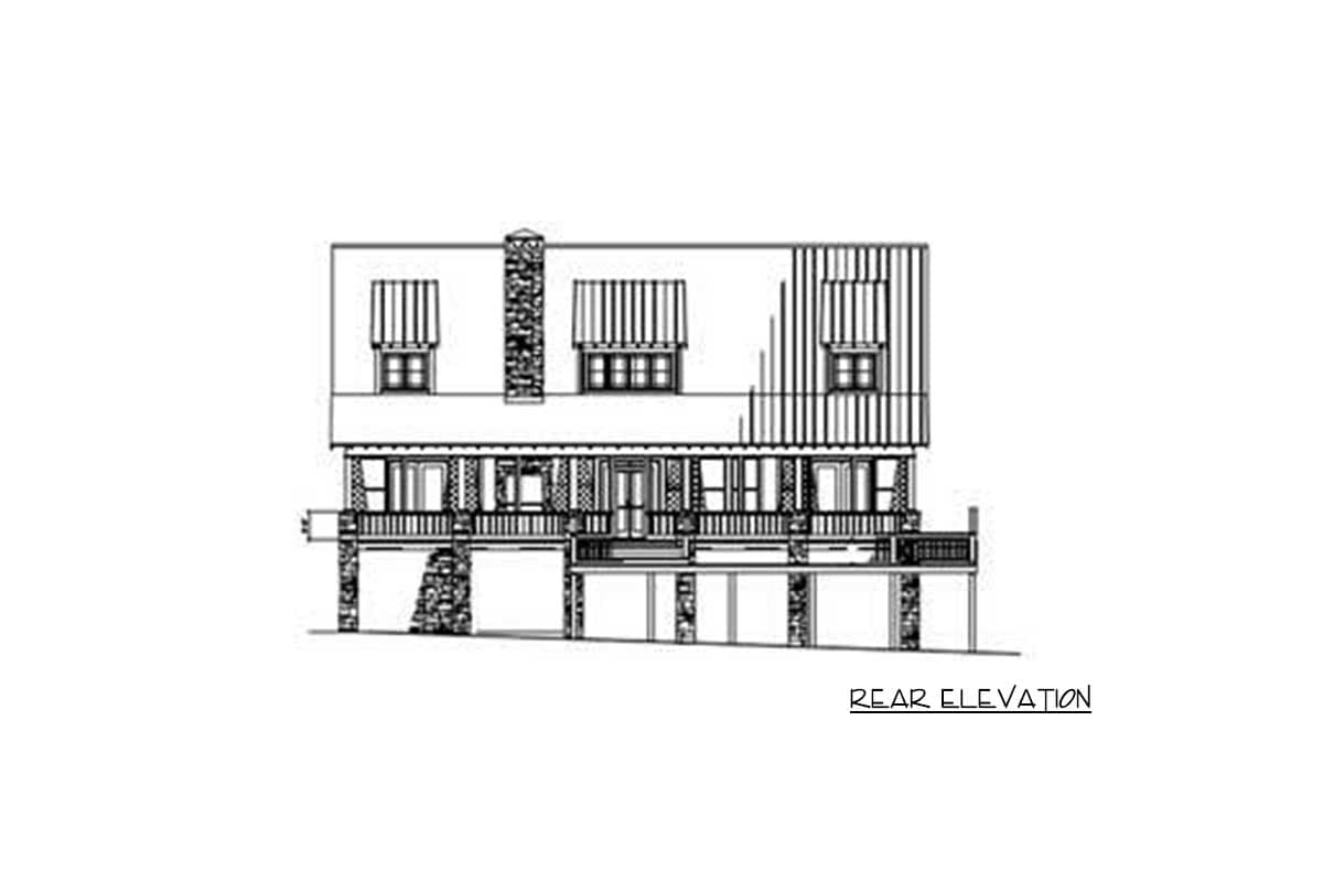 Plan 59981ND: Rustic Country Home Plan with Vaulted Spaces - 2704 Sq Ft - Image #14 - Cabin, Country, Mountain, Rustic, Vacation
