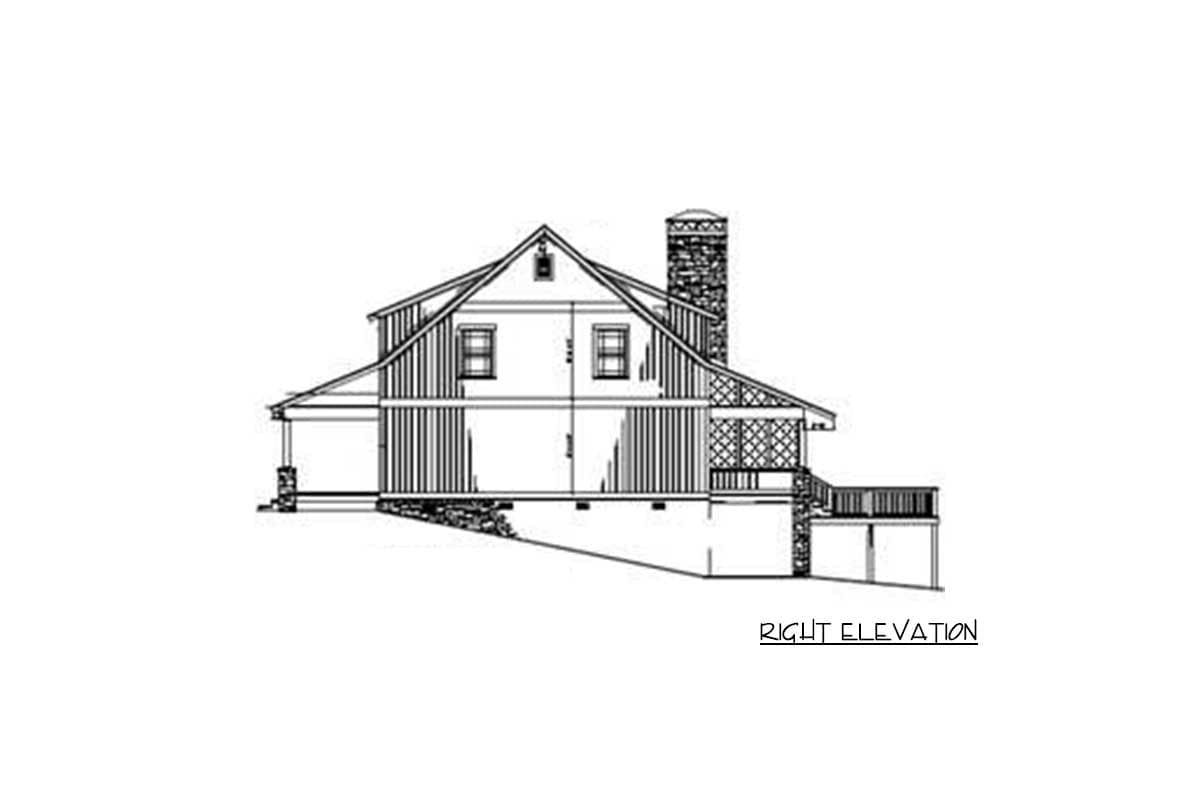 Plan 59981ND: Rustic Country Home Plan with Vaulted Spaces - 2704 Sq Ft - Image #16 - Cabin, Country, Mountain, Rustic, Vacation