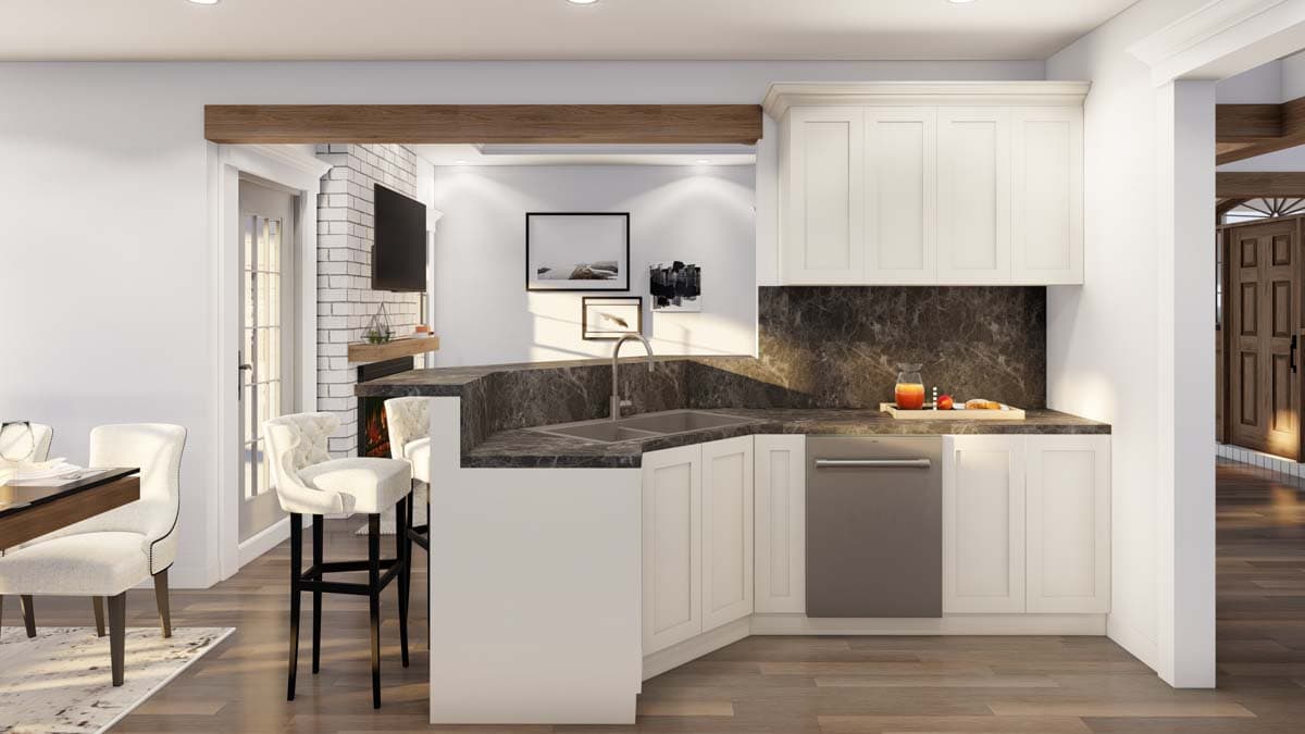 Plan 59986ND: Charming 3-Bed House Plan with Open Floor Plan - 1629 Sq Ft - Image #12 - European, Traditional