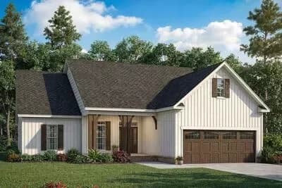  Country Cottage House Plan with 2-3 Beds and Bonus
