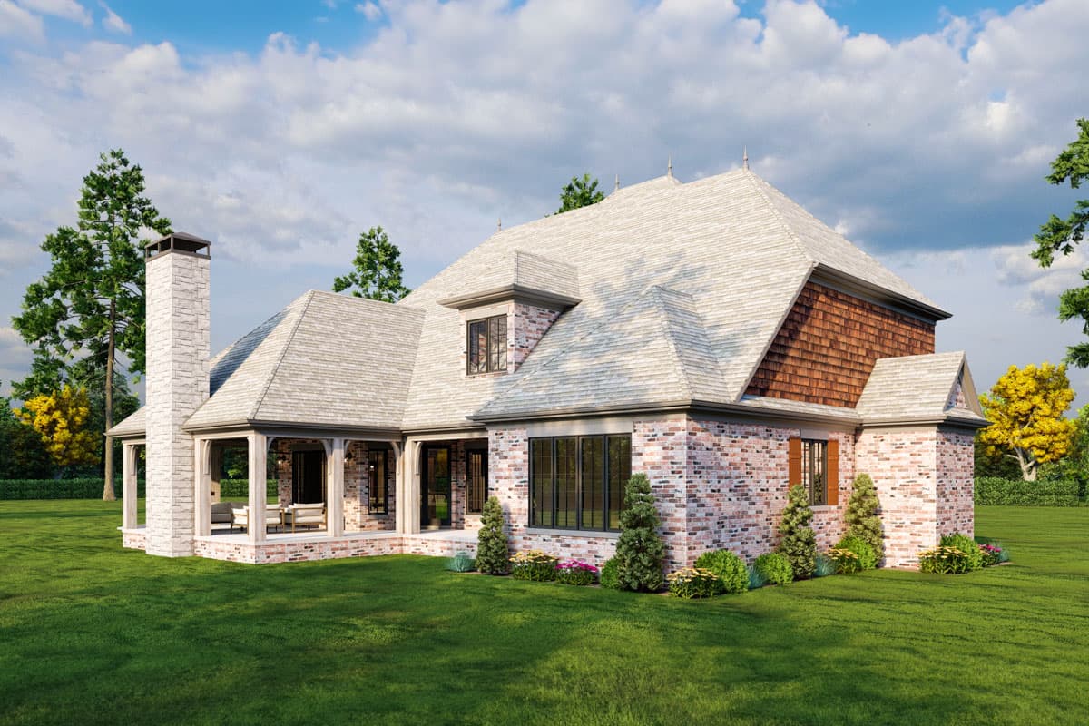 Plan 59990ND: 4-Bed Traditional Home Plan with Home Theater and Bonus Room - 4378 Sq Ft - Image #8 - European, Southern Traditional, Traditional