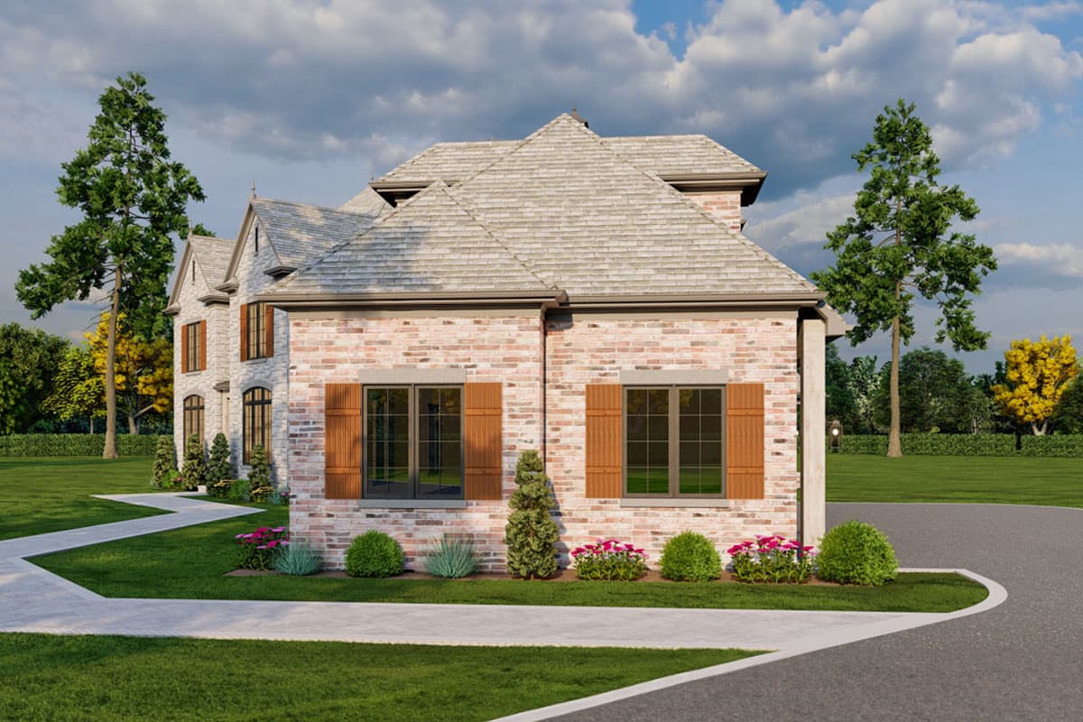 Plan 59990ND: 4-Bed Traditional Home Plan with Home Theater and Bonus Room - 4378 Sq Ft - Image #9 - European, Southern Traditional, Traditional