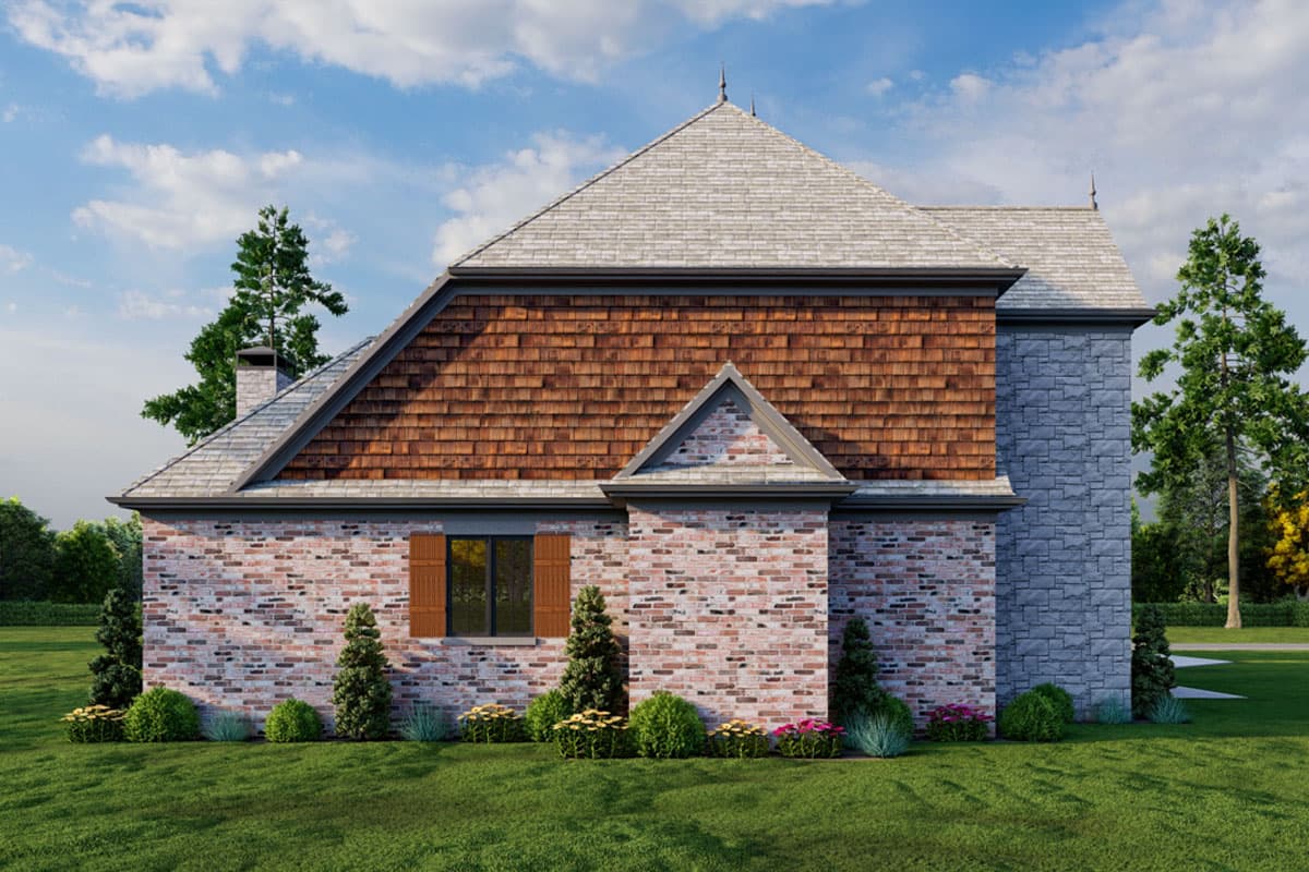 Plan 59990ND: 4-Bed Traditional Home Plan with Home Theater and Bonus Room - 4378 Sq Ft - Image #10 - European, Southern Traditional, Traditional