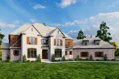 4-Bed Traditional Home Plan with Home Theater and Bonus Room - 4378 Sq Ft