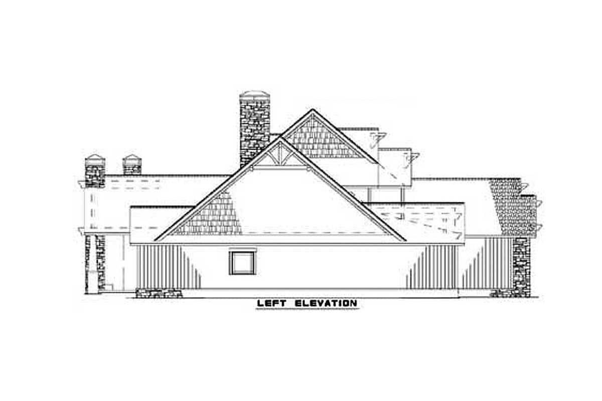 Plan 59994ND: Rustic and Rugged - Image #4 - Craftsman, Rustic, Vacation