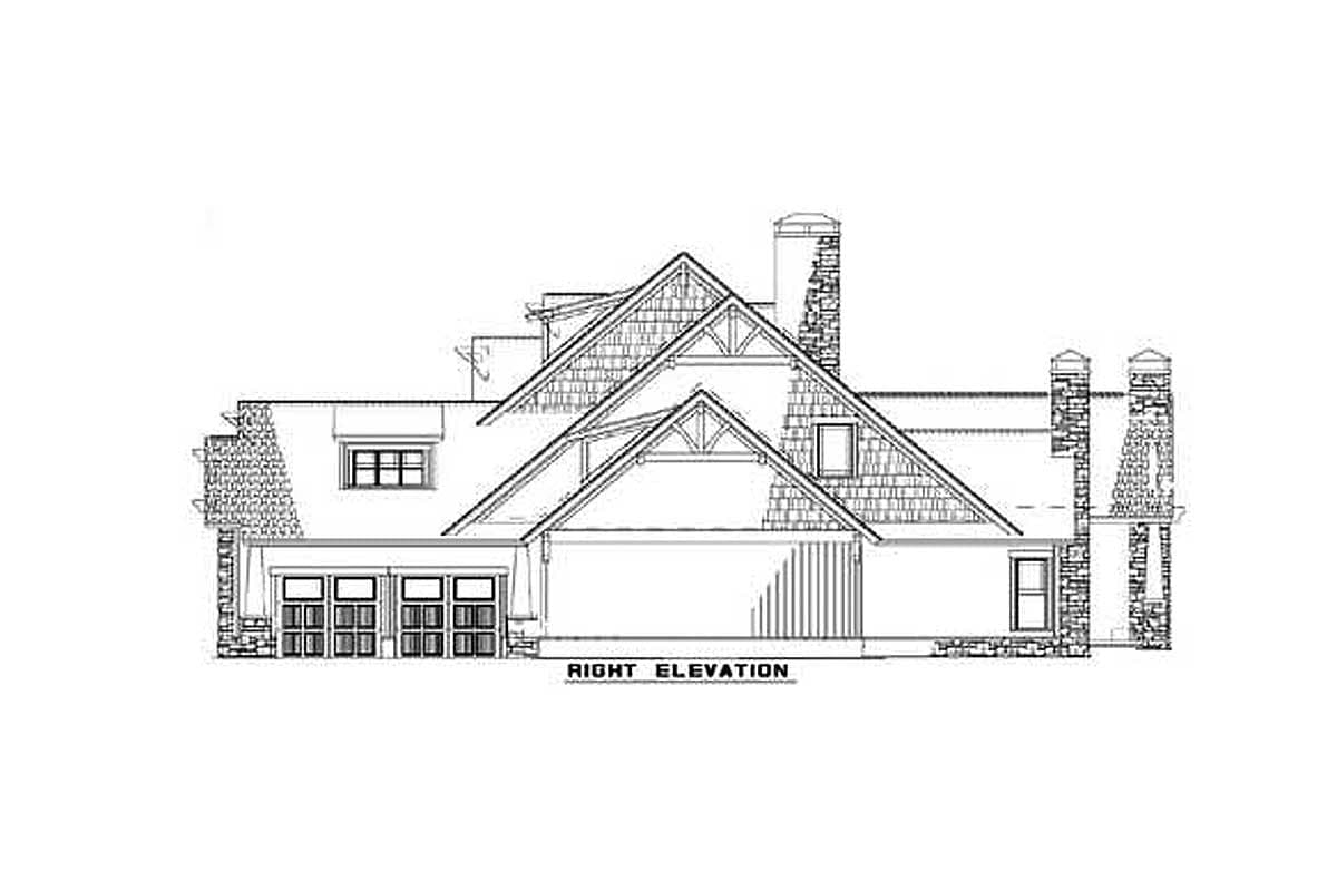 Plan 59994ND: Rustic and Rugged - Image #5 - Craftsman, Rustic, Vacation