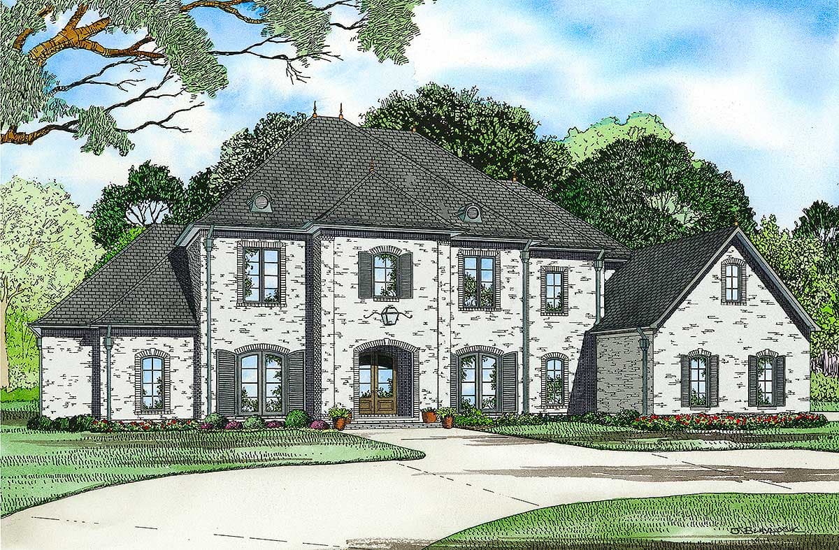 Plan 60501ND: Gracious French Country Manor - Image #50 - European, French Country