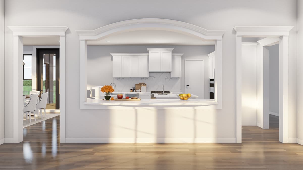 Plan 60502ND: 4 Bedroom French Country House Plan with Outdoor Fireplace - 4810 Sq Ft - Image #8 - European, French Country