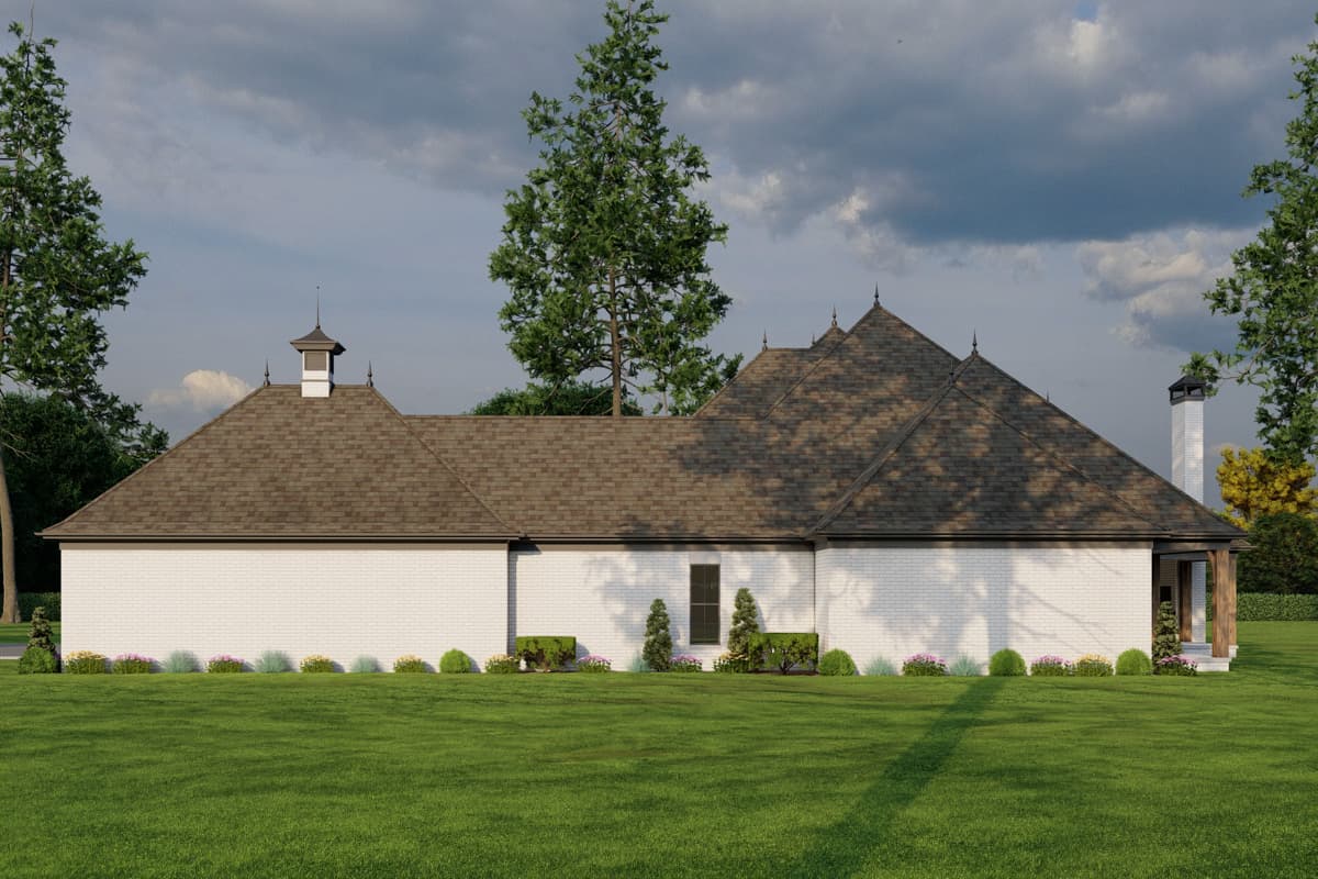 Plan 60502ND: 4 Bedroom French Country House Plan with Outdoor Fireplace - 4810 Sq Ft - Image #17 - European, French Country