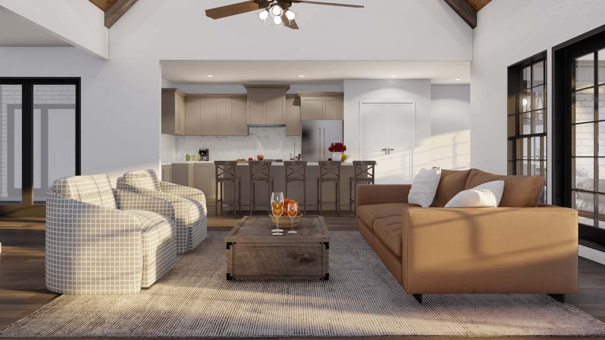 Plan 60505ND: 4-Bed House Plan with Central Atrium - 2716 Sq Ft - Image #6 - Craftsman, Ranch