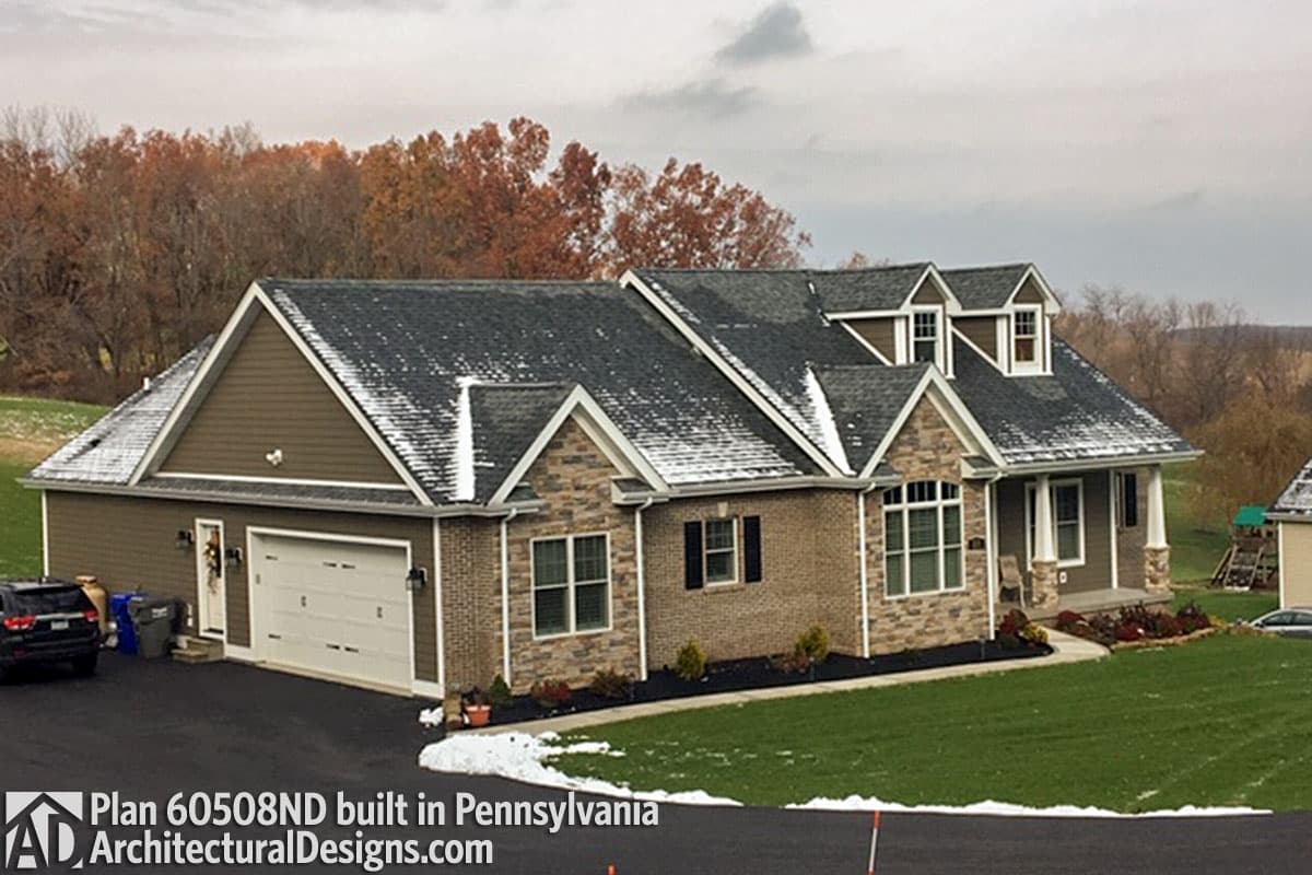 build gallery item - House Plan 60508ND comes to life in Pennsylvania